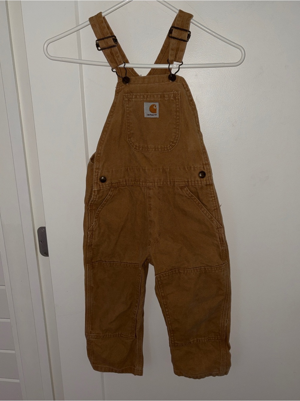 vintage Carhartt bib overalls w/double knee sz 4T EUC Made in USA